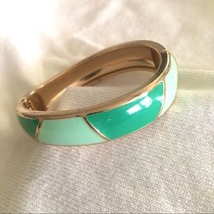 EXPRESS mint green and gold bracelet